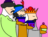 Desenho Os Reis Magos 3 pintado por cida