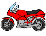 Desenho Motocicleta pintado por julia