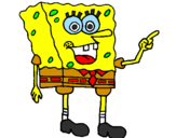 Desenho SpongeBob pintado por antonio