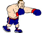 Desenho Boxeador pintado por gugucawboy