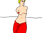 Desenho Vênus de Milo pintado por daniel cristian