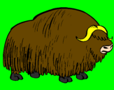 Desenho Bisonte  pintado por Valner