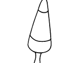 Desenho Gelado cone pintado por ana