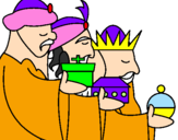 Desenho Os Reis Magos 3 pintado por dayane