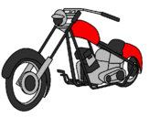 Desenho Moto pintado por ousado