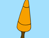 Desenho Gelado cone pintado por rodolfo