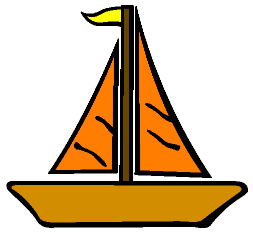 Desenho Barco veleiro pintado por barco