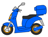 Desenho Ciclomotor pintado por wmf