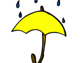 Desenho Guarda-chuva pintado por plima