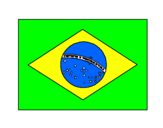 Desenho Brasil pintado por aline