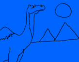 Desenho Camelo pintado por gb