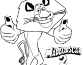 Desenho Madagascar 2 Alex pintado por pocoyo