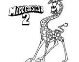 Desenho Madagascar 2 Melman pintado por Gui