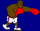 Desenho Boxeador pintado por Rafita