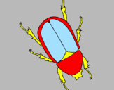 Desenho Escaravelho pintado por lucas