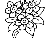 Desenho Jarro de flores pintado por gabriela cardoso