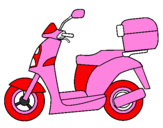 Desenho Ciclomotor pintado por isabela