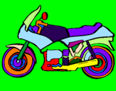 Desenho Motocicleta pintado por balat