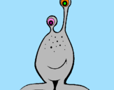 Desenho Mini-extraterrestre pintado por balat
