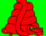 Desenho Serpente grande pintado por gabriel tomaz