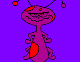 Desenho Extraterrestre pintado por piupiu