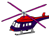 Desenho Helicoptero  pintado por Henrique Tito Teixeira