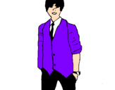 Desenho Justin pintado por cmg