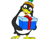 Desenho Pinguim pintado por gabriel arruda