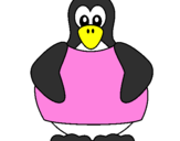 Desenho Pinguim pintado por lala