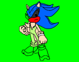 Desenho Sonic pintado por SONIC
