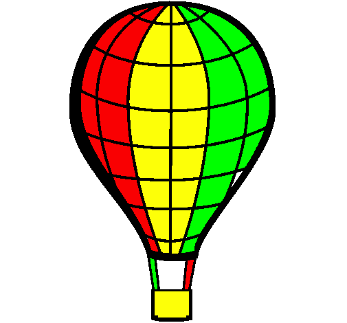 Desenho Balão de ar quente pintado por balão 3