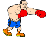 Desenho Boxeador pintado por rafael