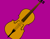 Desenho Violino pintado por INÊS