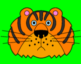 Desenho Tigre III pintado por leao