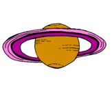 Desenho Saturno pintado por sartuno