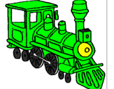 Desenho Comboio pintado por Pedro