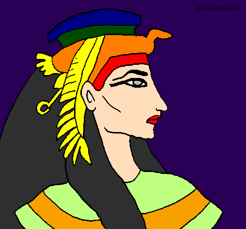 Desenho Faraó pintado por gusravo