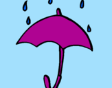 Desenho Guarda-chuva pintado por jayane