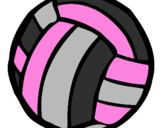 Desenho Bola de voleibol pintado por JH