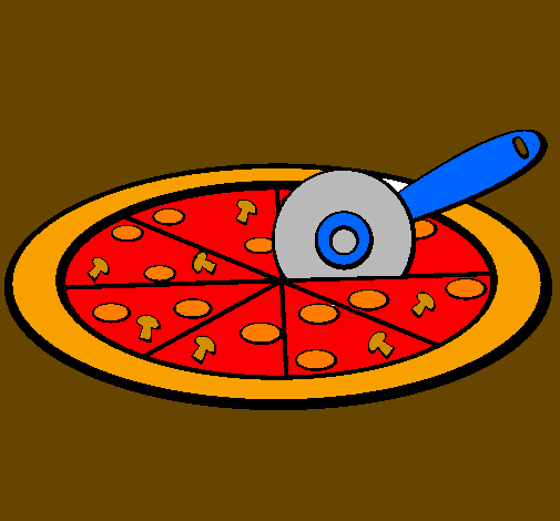 Desenho Pizza pintado por Raio-Branco