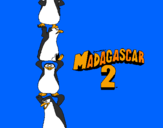 Desenho Madagascar 2 Pingüinos pintado por Raphael Griffo
