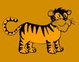 Desenho Tigre pintado por Gigi