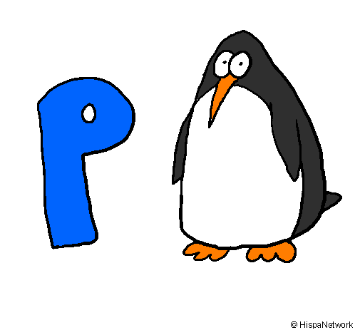 Desenho Pinguim pintado por lucas