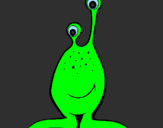 Desenho Mini-extraterrestre pintado por pedro