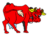 Desenho Vaca pintado por a vaca macumbera