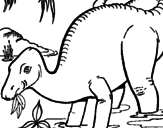 Desenho Dinossauro a comer pintado por EDUARDO