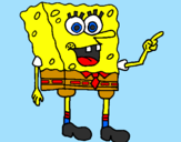 Desenho SpongeBob pintado por bob  esponja