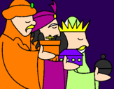Desenho Os Reis Magos 3 pintado por julia