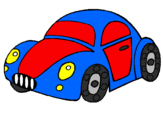 Desenho Carro de brinquedo pintado por carrinho