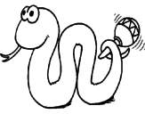 Desenho Serpente cascavel pintado por gabriel